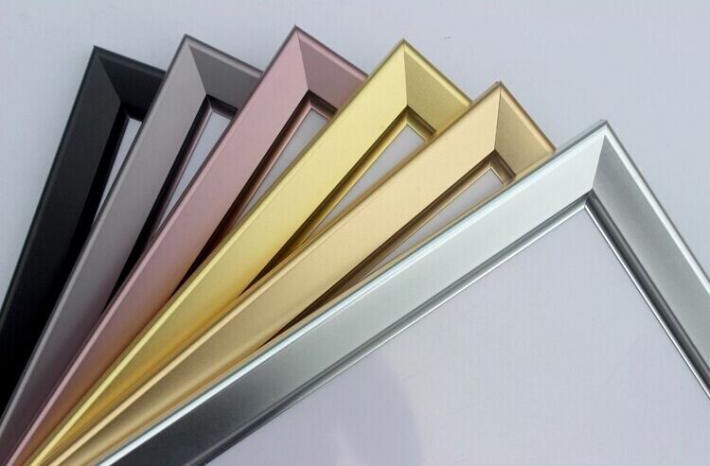 Aluminum picture frame material